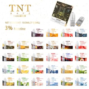 TNT煙彈 3.5ml大容量霧化彈 多口味選擇 高性價比兼容悅刻一代