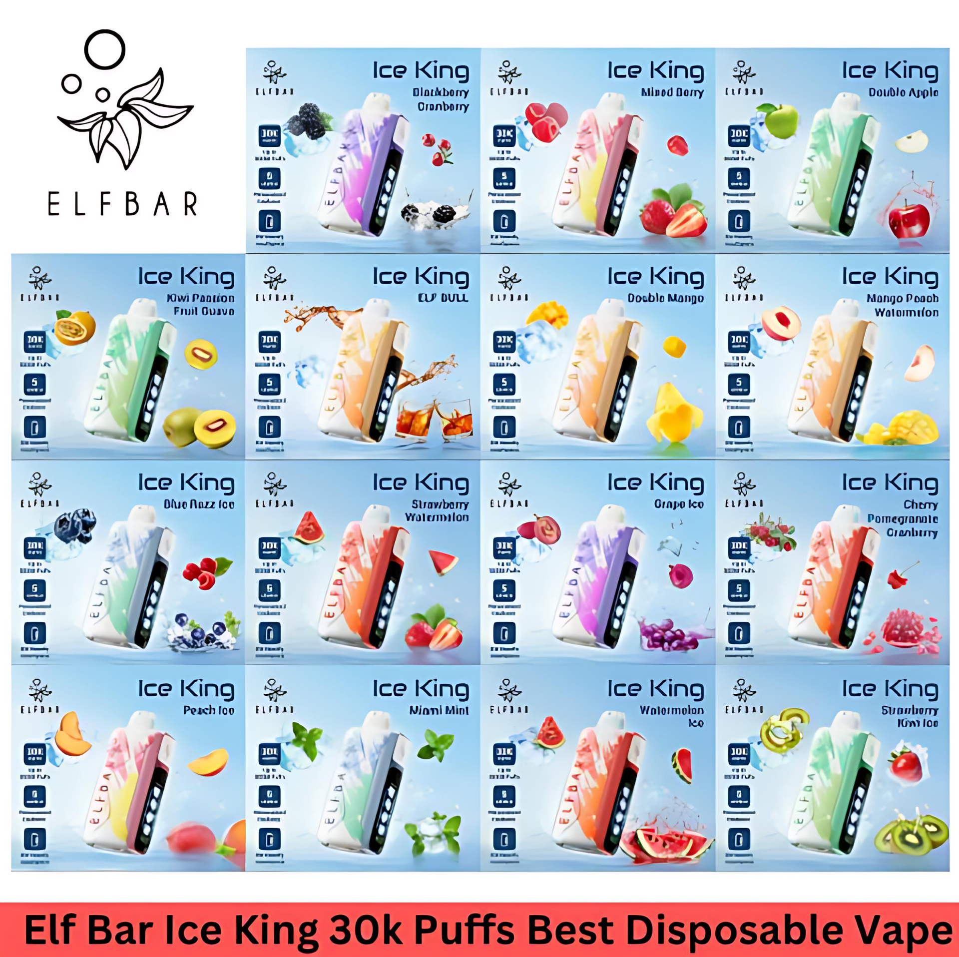 ElfBar Ice King 30k 拋棄式:五檔涼度調節
