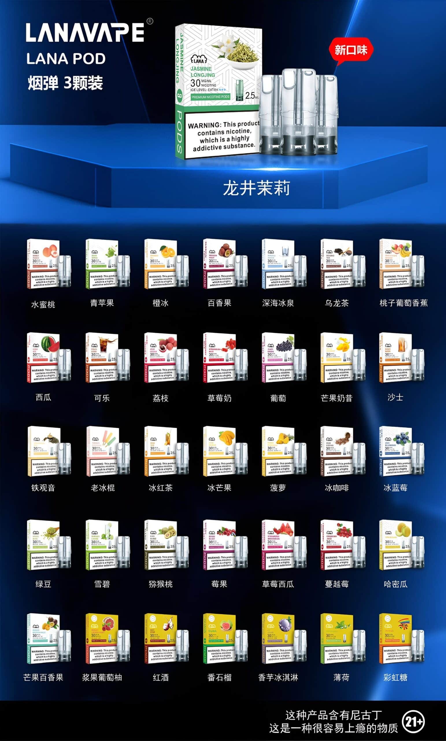 LANA煙彈 高性價比封閉式霧化彈 完美適配RELX一代 支援711貨到付款